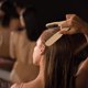 thumbnail image 2 of FELTECHELECTR Peine de madera contrachapada para cabello de cerdo, peine de madera para alisar el cabello, peine de uso diario (caqui), 2 of 7