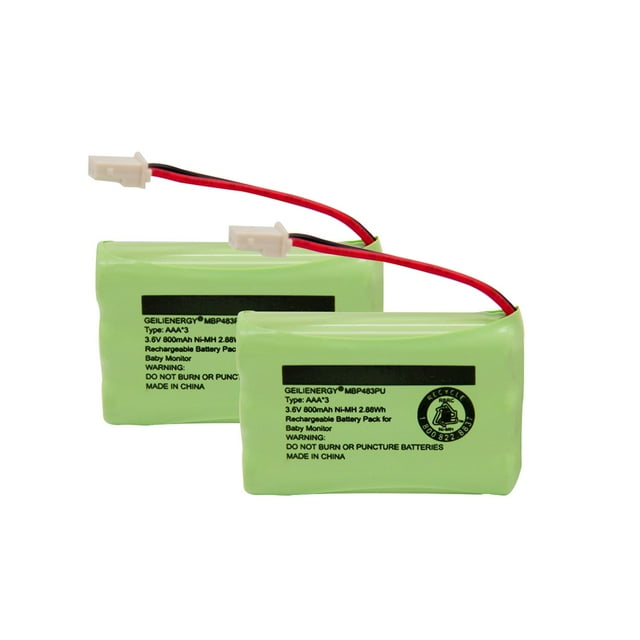 Batería GEILIENERGY de 3,6 V compatible con el monitor para bebés Motorola