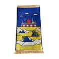 thumbnail image 3 of veasfak Cartoon Praying Rug Non Slip Praying Mat with Tassel Salat Rug Muslim Prayer Rug Dark Blue, 3 of 9