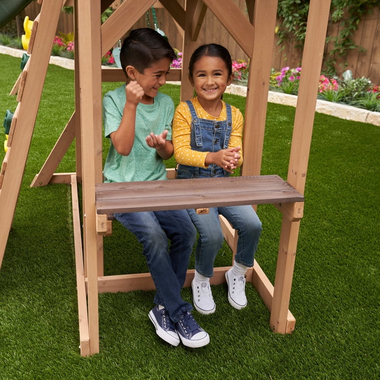 swing SPORTSPOWER Starlight LED Light-Up Metal Swing Set with 5 ft