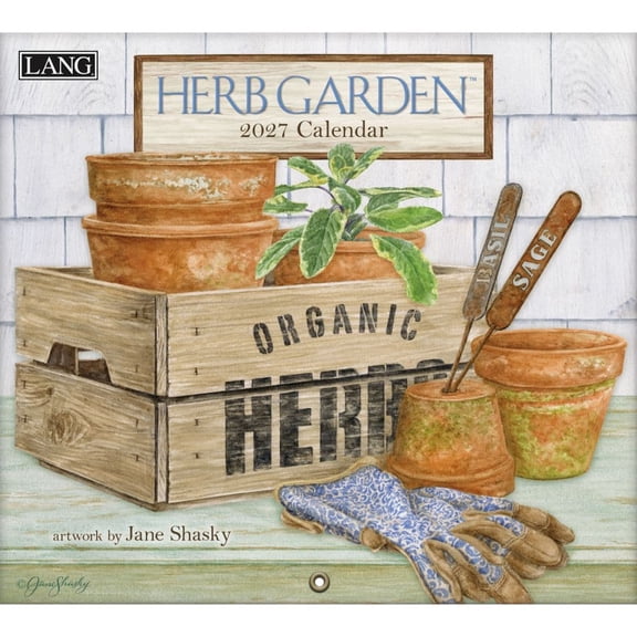 Lang Brands, Herb Garden 2027 Wall Calendar by Jane Shasky