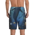 thumbnail image 4 of Lsque Underwater Dolphin Mens Sleep Pajama Shorts,Short Pajama Pants, Cotton Ultra-Soft Knit-XX-Large, 4 of 9