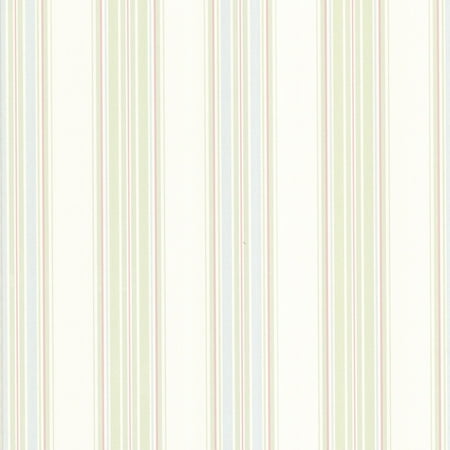 Brewster Clancy Green Shiny Multi Stripe Wallpaper
