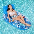 thumbnail image 3 of Inflatable Water Sports Floating Seat Multifunctional Summer Swim Float Seat Portable Foldable Durable Swimming Pool Accessories Rose Red chair, 3 of 6