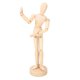 thumbnail image 4 of Marionetas de dibujo artístico con articulaciones móviles, juguete ideal para niños para juegos creativos, figura articulada de madera de 8", 4 of 8