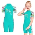 thumbnail image 3 of Traje De Baño De Una Pieza De Neopreno Para Niños Traje De Baño Ropa De Playa Para Niñas Traje De Neopreno Corto Verde S Sunnimix Traje de baño infantil, 3 of 8
