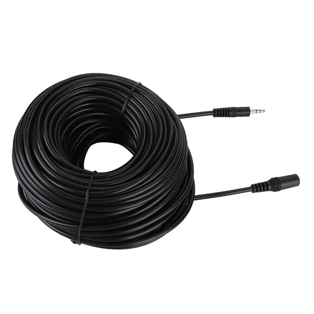Cable auxiliar Jadeshay macho de 3,5 mm A hembra extensión de audio 10 m 15 m 20 m 25 m 30 m Negro