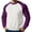 Purple, variant on Men's Christmas Raglan Sleeve Crewneck Fleece Lined Sweatshirt | Warm and Soft Pullover with Holiday Design for Casual Outfits and Winter Layering,Black,L