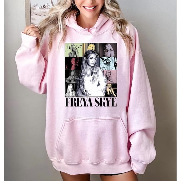 Freya Skye Music Tour Vintage Hooded Sweatshirt, Multiple Colors Hoodie, Sizes S-3XL