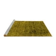 thumbnail image 2 of Ahgly Company Machine Washable Indoor Rectangle Oriental Yellow Industrial Area Rugs, 8' x 10', 2 of 4