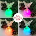 thumbnail image 6 of Angel Figurine - LED Light Up Angel with Real Feather Wings - Christmas Angel Holding a Xmas Tree - 9578, 6 of 7