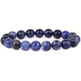 thumbnail image 1 of Bracelet Extensible Unisexe en Perles Rondes de 10 mm en Sodalite Bleue Naturelle, 1 of 2