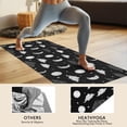 thumbnail image 4 of Black White Cloud Moon Star Pattern Hot Yoga Mat Towel Non Slip for Hot Yoga - Quick-Drying Yoga Mat Cover with 4 Corner Pockets with Travel Bag - Hot Yoga Towel Non Slip 74"x26", 4 of 6