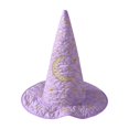 thumbnail image 2 of Spooky Witch Hat Halloween Costume Accessory, Tall Pointed Witch Cap for Halloween Parties, Halloween Costumes Events for Trick or Treat and Spooky Dress Up, Holiday Party Prop for All Ages, 2 of 3