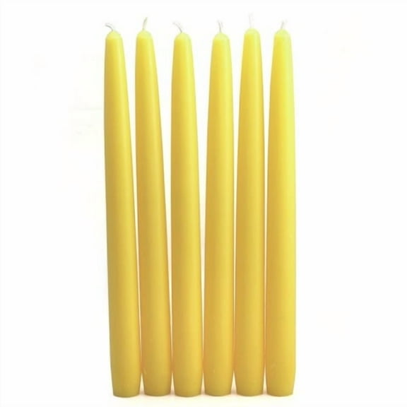 Yellow Taper Candles 10" (Dozen)