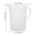 thumbnail image 2 of WHAMVOX Measuring Jugs Plastic for Automotive Maintenance Large Measuring Cup with Handle Transparent 1Pack, 2 of 8