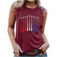 thumbnail image 1 of Qiopertar Blouse Sans Manches Imprimée Mode Décontractée pour Femmes Col Rond Sexy Pull-Over Slim Offres de la Semaine Liquidation à Moins de 5$ jusqu'à 90 % de Réduction, 1 of 4