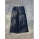 thumbnail image 4 of JNCO Jeans Retro Hip Hop Pantalones Vaqueros Sueltos Góticos De Talle Alto Pantalones De Pierna Ancha Ropa De Calle, 4 of 5