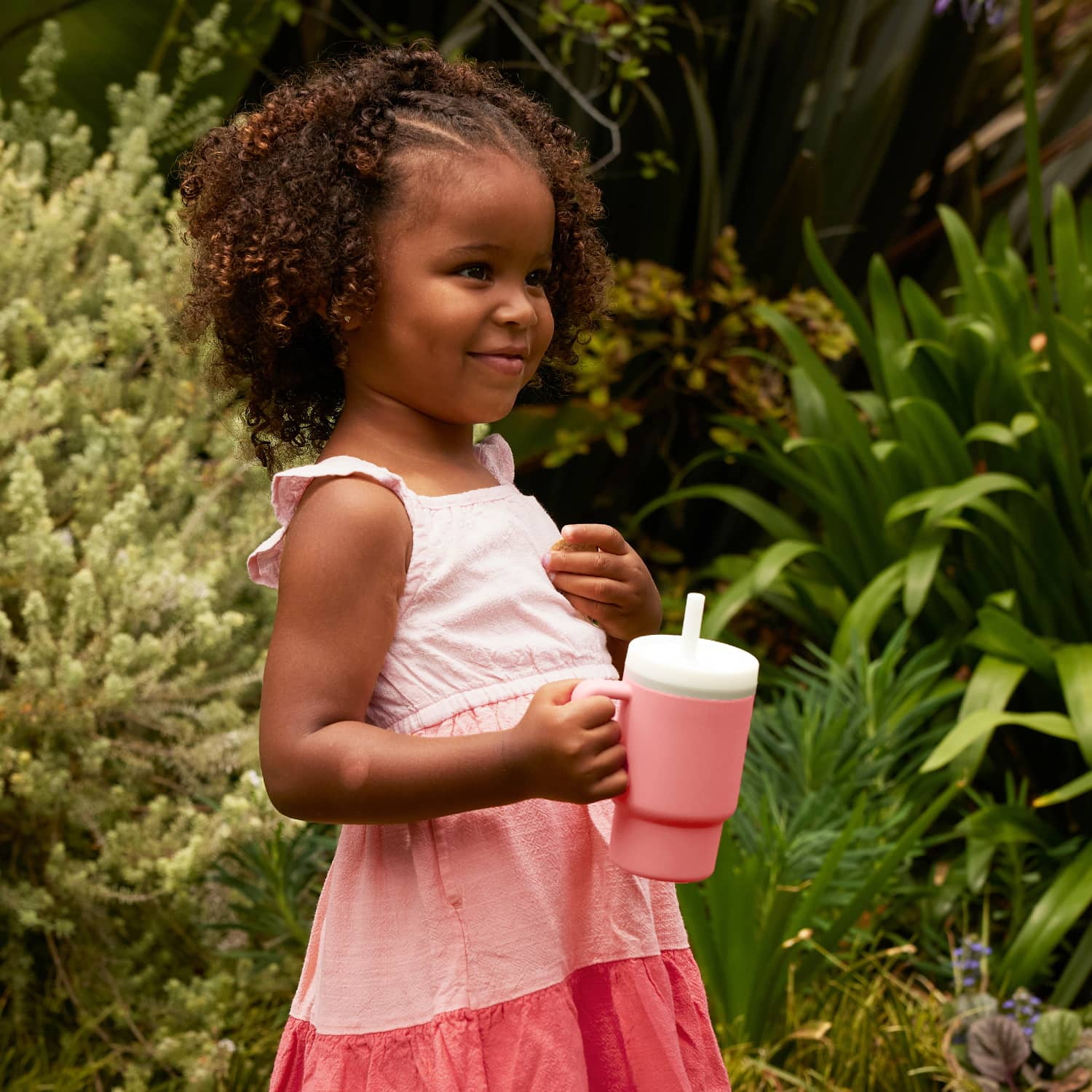 Infantino My 1st Tumbler – Adorable 9 oz. Training Cup with Toddler-Friendly Straw and Handle, Melon