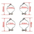 3 Pcs Bike Bicycle Frame Cable Clips Clamps Guides 25.4/28.6/31.8/34