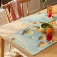 thumbnail image 4 of Retro Hot Air Balloon Placemats Set of 6 Modern Flying Balloon Place Mats Indoor Wipeable Table Mats Washable Cloth Dining Table Placemats for Kitchen Holiday Party Home Decor 13x19 Inch, 4 of 9