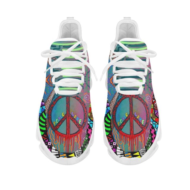 Nuevos y elegantes zapatos Peace Love para mujer, transpirables, de punta redonda, informales, para correr, calzado de moda para damas resistente a la suciedad
