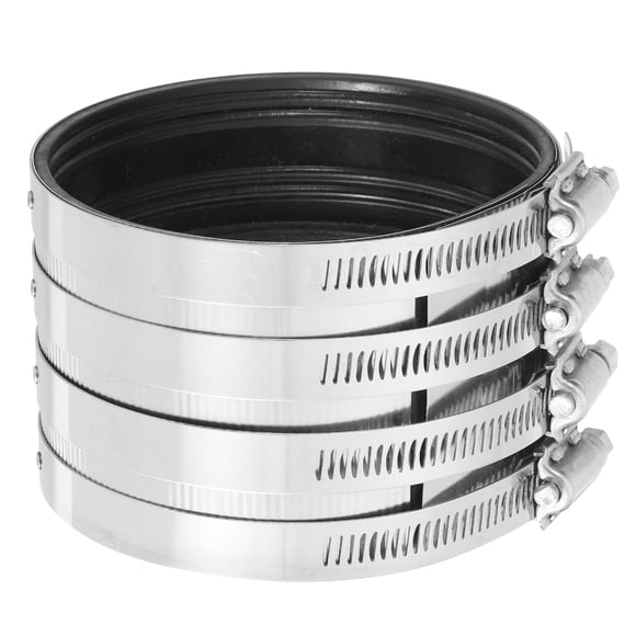 Uxcell Pipe Clamp, 106mm Stainless Steel Pipe Connector for PVC and Metal Pipes
