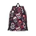 thumbnail image 2 of Lsque Rose Flowers Pattern Canvas Daypack, Durable Backpack, High-quality Versatile Backpack,Vintage Compact Backpack-Small, 2 of 6