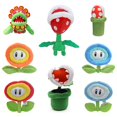 thumbnail image 5 of 41Styles Mario Luigi Toad Toadette Doll Princess Peach Ice Fire Flower Poison Piranha Plant Super Star Bob-omb Stuff Plush Toy, 5 of 5