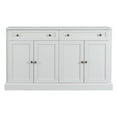 thumbnail image 6 of Harper & Bright Designs Storage Cabinet Kitchen Sideboard Storage Buffet Cabinet with 2 Drawers & 4 Doors Adjustable Shelves for Dining Room Living Room Kitchen Entryway, Antique White, 6 of 9