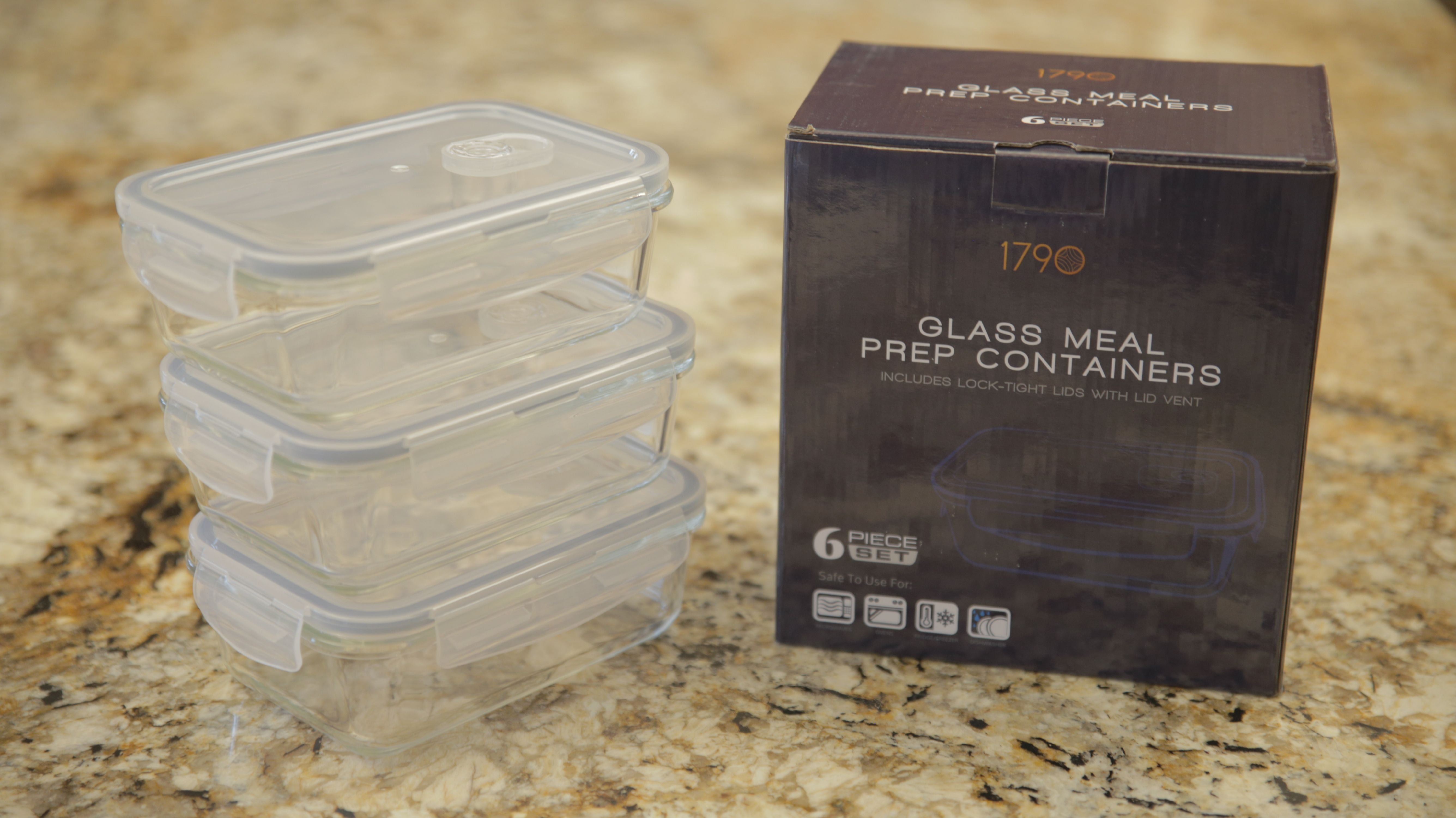 3 Pack Glass Meal Prep Containers For Food Storage W Snap Locking Lids Airtight Leak Proof Bpa Free Oven Dishwasher Microwave Freezer Safe