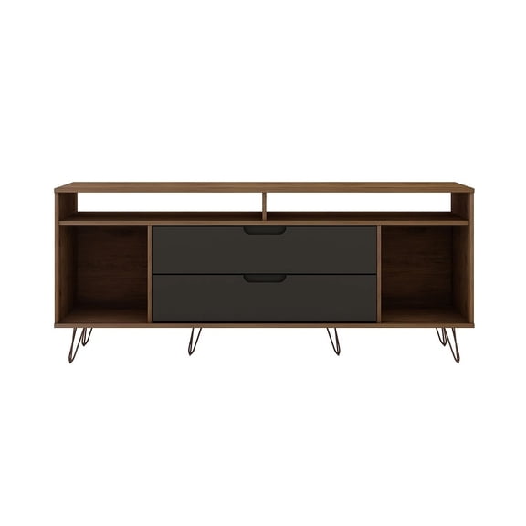 Rockefeller 62.99 TV Stand with Metal Legs and 2 Drawers