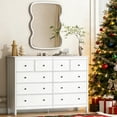 thumbnail image 5 of Akaber 10 Drawer Dresser, 55" Modern White Dressers, Chest of Drawers, Wooden Wide Dresser for Bedroom, Living Room, White, 5 of 8