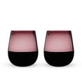 thumbnail image 6 of Segunda Vida Rosado Stemless Wine Glasses, Made in Mexico, 13oz Set of 2, 6 of 7