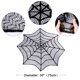 thumbnail image 1 of Ourwarm Halloween Party Black Lace Spiderweb Table Cloth 100cm Table Covers Window Hanging Horror Halloween Party Decoration, 1 of 4