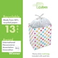 thumbnail image 6 of Clean Cubes 13-Gallon Pop-Up Trash Bins, 6-Pack, Polka Dot – Disposable, Collapsible, with Fitted Trash Bags, 6 of 7