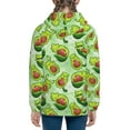 thumbnail image 6 of Pofeuu Avocado color cute animals Print Teenage Zipper Hoodie Sweatshirts Hooded Casual Jackets With Pocket For Boys Girls-Medium, 6 of 6
