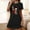 Black, variant on Sakmal Comfy Moomoos for Women Sleep Black Ultra-Soft Oversized Nightwear Crew Neck Short Graphic Short Sleeve Nightgowns S-2XL