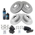 thumbnail image 2 of TRQ Brake Pad & Coated Rotor Kit Premium Posi Ceramic Front & Rear w/Chemicals BKA22914 Fits select: 2013-2017 DODGE CHARGER SE, 2014 CHRYSLER 300C, 2 of 6