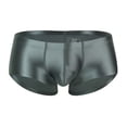 thumbnail image 3 of Men's Underwear Breathable Sheer Shiny Low Rise Briefs for Daily Comfort and All-Season Wear, 3 of 3