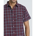 thumbnail image 5 of Real Essentials 3 Pack: Men's Regular-Fit Short Sleeve Woven Button Down Shirt with Pocket (Available in Big & Tall), 5 of 7