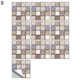 thumbnail image 2 of Gwong Decoración hogareña 10pcs / set pegatinas de azulejos autoadhesivo mosaico impresión cuadrada PCV decorativo decorativo vinilo calcomanías para baño Gwong 21080005, 2 of 6
