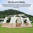 thumbnail image 2 of Carpa Tienda de campaña de viaje con 2 habitaciones tienda de campaña familiar grande transpirable e impermeable para acampar al aire libre senderismo mochilero playa, 2 of 8