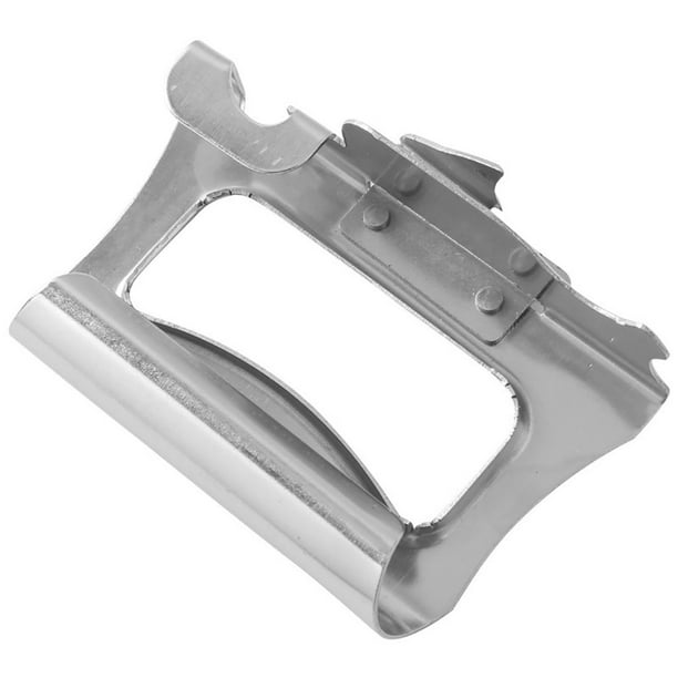 Abridor de latas de acero inoxidable con borde liso, abridor manual de botellas, de acero, para cocina, comedor y bar