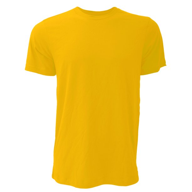 Canvas - Camiseta Básica de manga corta Unisex - Casual o Deporte/Gym Hombre/Mujer (Dorado)