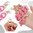 thumbnail image 6 of 18 Inch Pink Acrylic Bag Strap 1.3 inch Wide Purse Charm Decorative Bag Chain Flat Strap Purse Replacement Chain with Golden Buckles for Handbag Wallet Crossbody Shouder Bags, 6 of 8