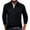 Mens Shirts Black, variant on Waffleknit Golf Shirts for Men Long Sleeve T-Shirts Button Collared Casual Solid Color Pullover Slim-Fit Breathable Athletic Workout Tees Tops