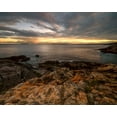 thumbnail image 2 of Jaynes Gallery 24x20 Gold Ornate Wood Framed with Double Matting Museum Art Print Titled - USA-Maine-Acadia National Park Moody sunset on ocean coastline, 2 of 4