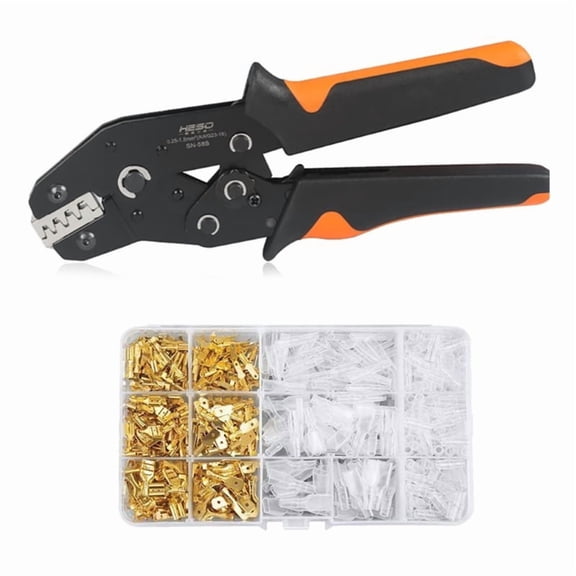 Crimping Tool Kits with 270PCS Wire Connectors Crimper Plier Set Manual Pressure