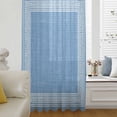 thumbnail image 6 of Sky Blue Retro Greek Key Sheer Curtains 54 Inches Long, Geometric Greece Ancient Farmhouse Light Filering Curtains, Breathable Simi Curtain Privacy Drapes for Kitchen Bathroom Small Window Treatment, 6 of 9